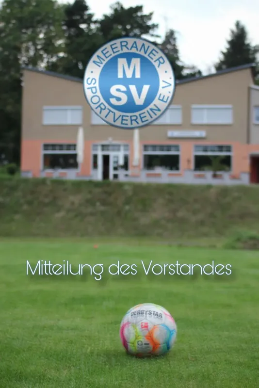 Mitteilung des Vorstandes