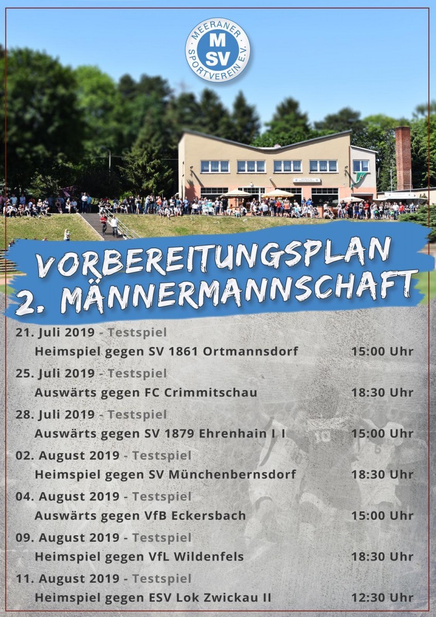 Saisonvorbereitung zweite Mannschaft