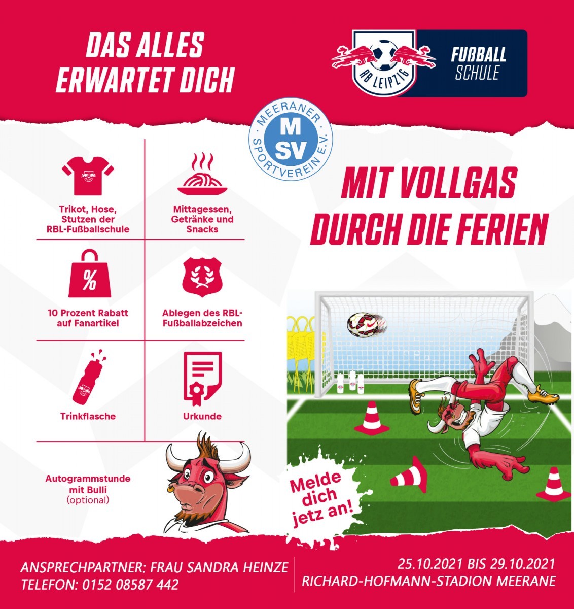 RB Leipzig-Fußballschule in Meerane