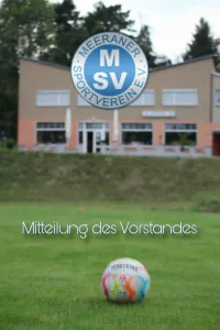 Mitteilung des Vorstandes
