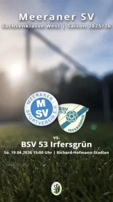 (1M) Meeraner SV vs. BSV 53 Irfersgrün